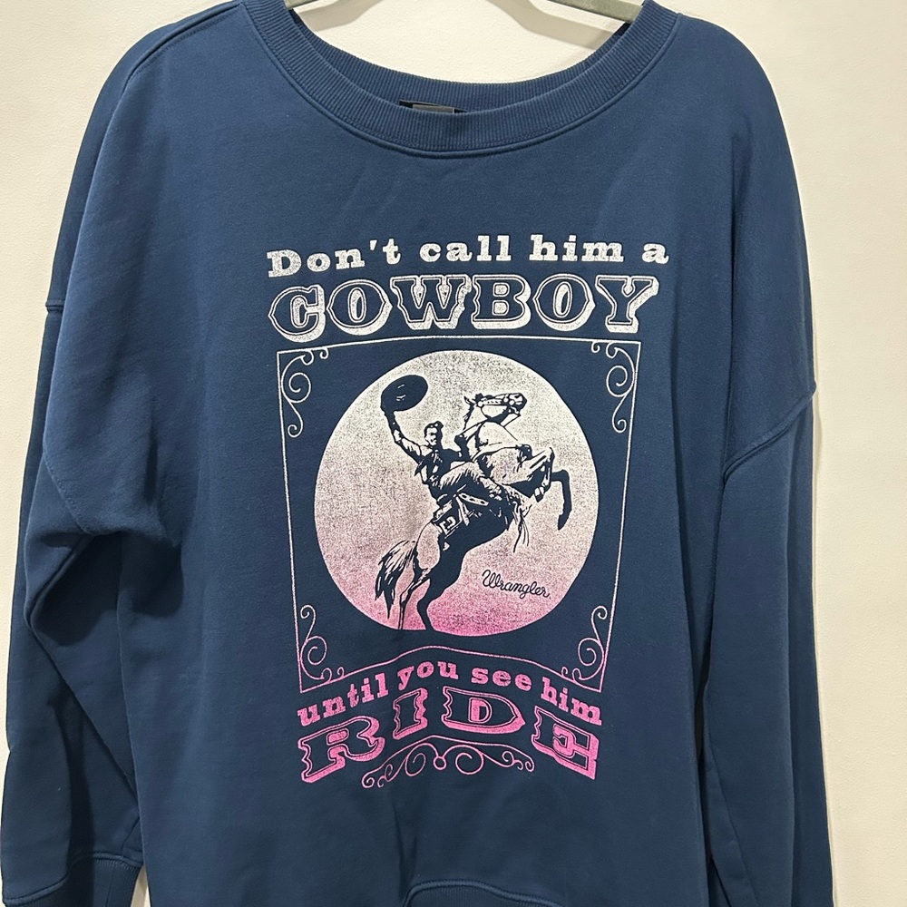 Wrangler Retro Navy Sweatshirt